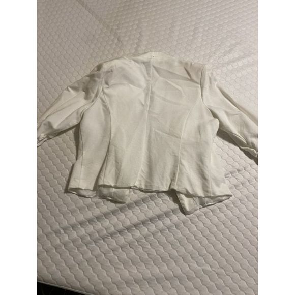 Ashley Stewart 🐾 White Open Blazer Size 16 - Picture 3 of 3